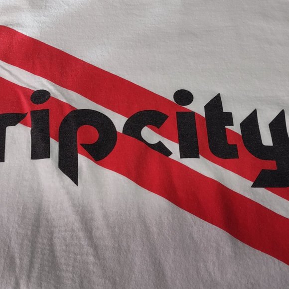 PORT&COMPANY Portland Trail Blazers RIP City White T-shirt Size Adult Xl - Picture 2 of 10